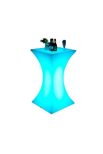 mesa bistro quad led rgb artiluminacao