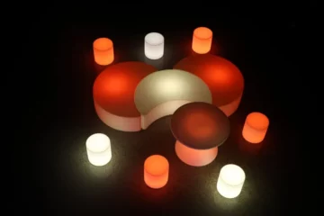 mesa vintage led rgb artiluminacao