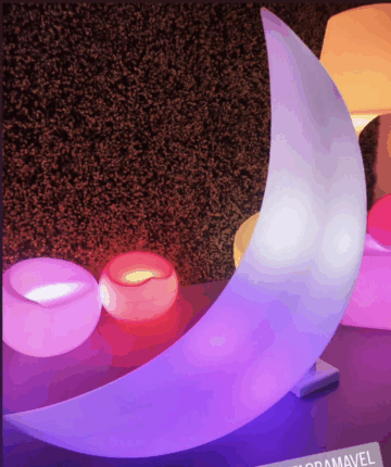 balanÇo lua led rgb artiluminacao