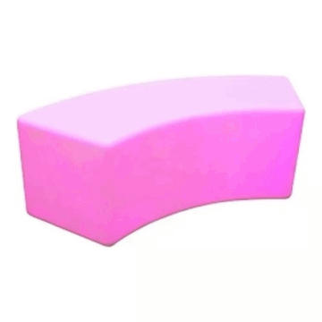 banco curvo led rgb artiluminacao