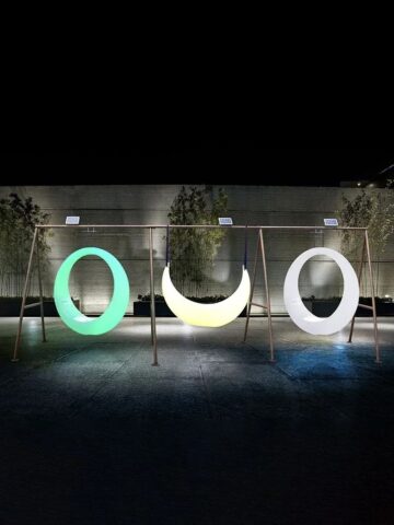 balanÇo lua led rgb artiluminacao