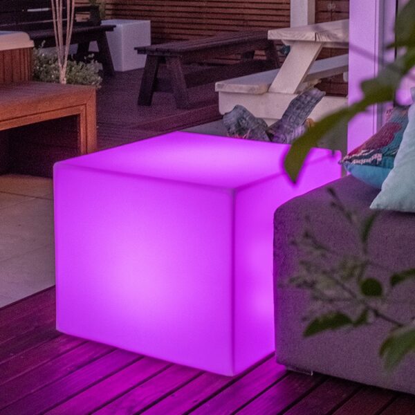 cubo 55 led rgb artiluminacao