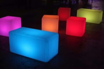 cubo duplo 86 led rgb artiluminacao