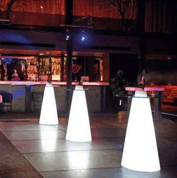 mesa bistro peak 110 led rgb artiluminacao