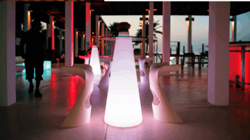 mesa bistro peak 110 led rgb artiluminacao