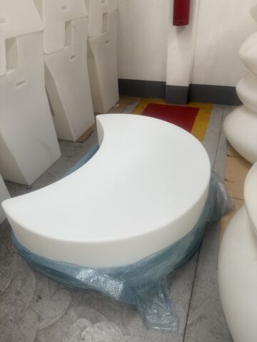 banco moon led rgb banco lua artiluminacao